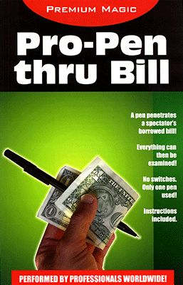 Pro Pen Through Bill - Penna Attraverso La Banconota
